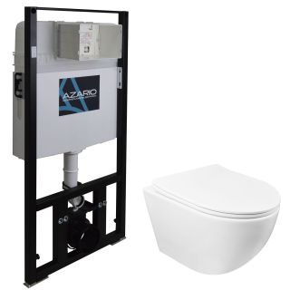 Сет AZARIO Gloria AZ-8010-1000+AZ-2003 инсталляция + унитаз с быстросънмным сиденьем микролифт